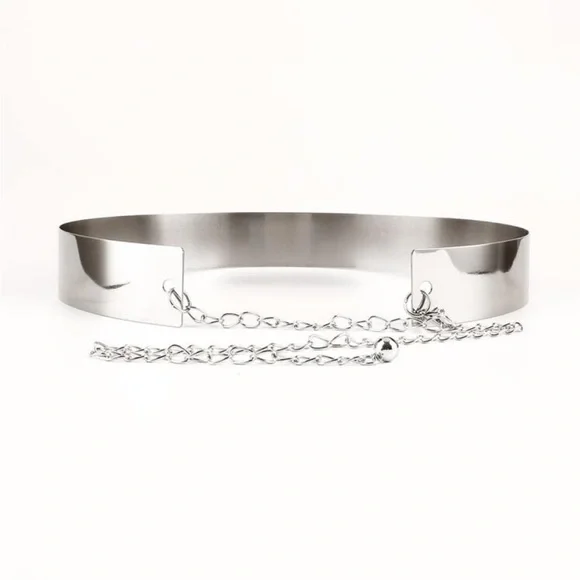 Sleek Silver Women’s Belt - Picture 2 of 8